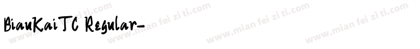 BiauKaiTC Regular字体转换